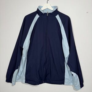 Head‎ Mens Navy Blue Light Blue Full Zip Track Jacket Size XL